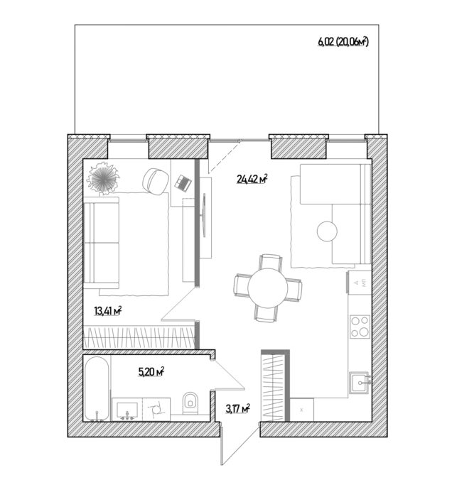 Типова кавартира 6 будинків 4 – 6