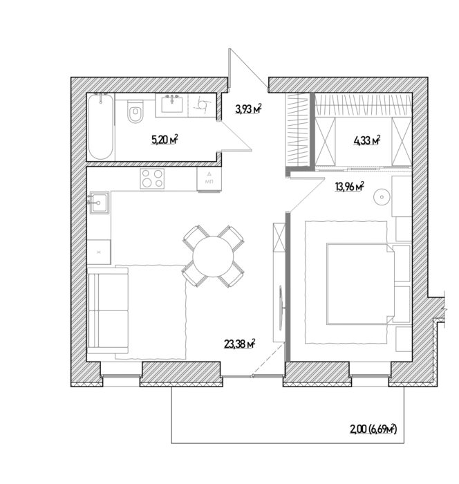 Типові кавартири 55,64,73,82 будинків 3-5