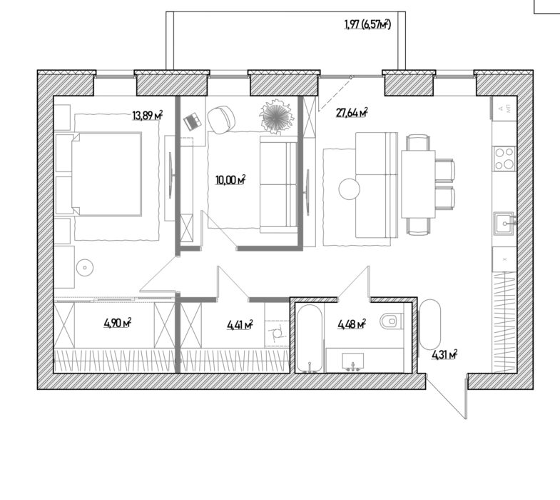 Типові кавартири 59,68,77,86 будинків 3-5
