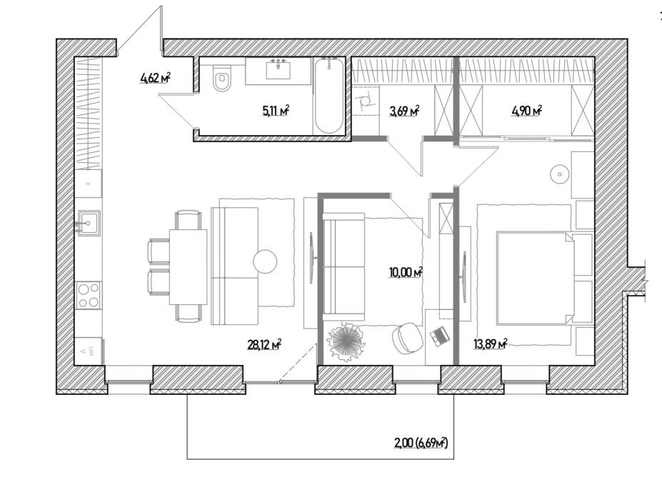 Типові кавартири 62,71,80,89 будинків 3-5