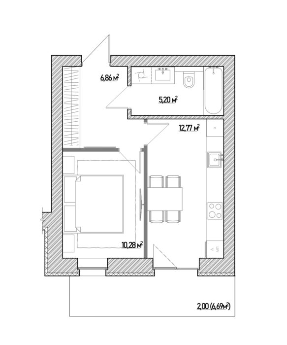 Типові кавартири 63,72,81,90 будинків 3-5