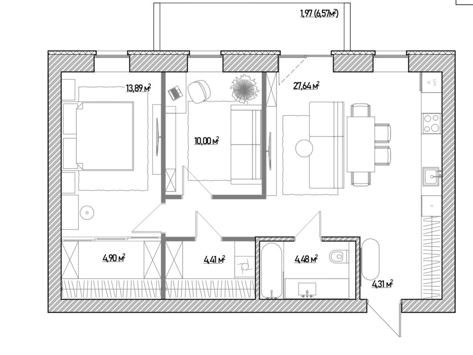 Вибрати Типові кавартири 14,23,32,41 будинків 4-6