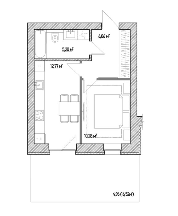 Типова кавартира 1 будинків 3 – 5
