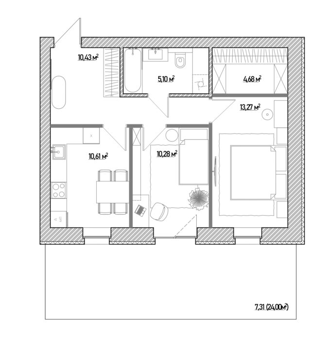 Типова кавартира 53 будинків 4 – 6