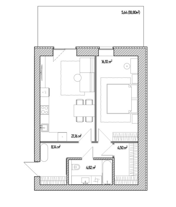 Типова кавартира 52 будинків 4 – 6