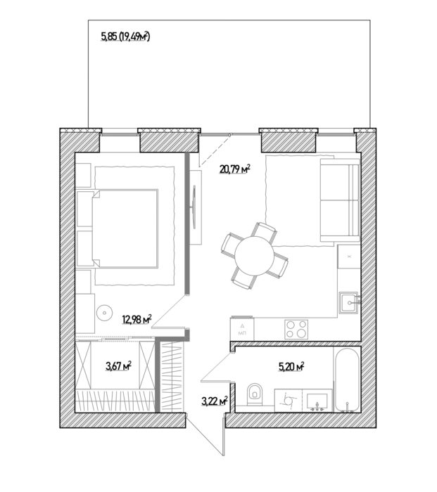 Типова кавартира 51 будинків 4 – 6