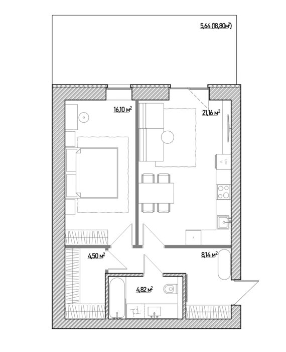 Типова кавартира 48 будинків 4 – 6