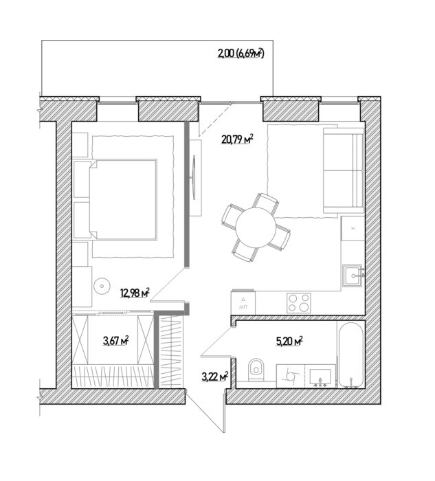 Типові кавартири 15,24,33,42 будинків 3-5
